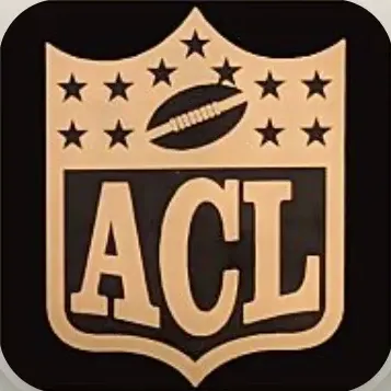 The ACL league shield, gold on black.