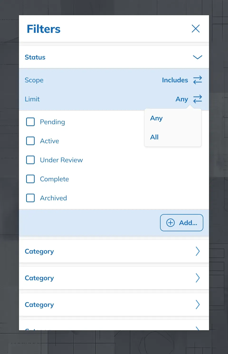 The Unified approach, where every filter exposes advanced options and basic logic is simply the default.