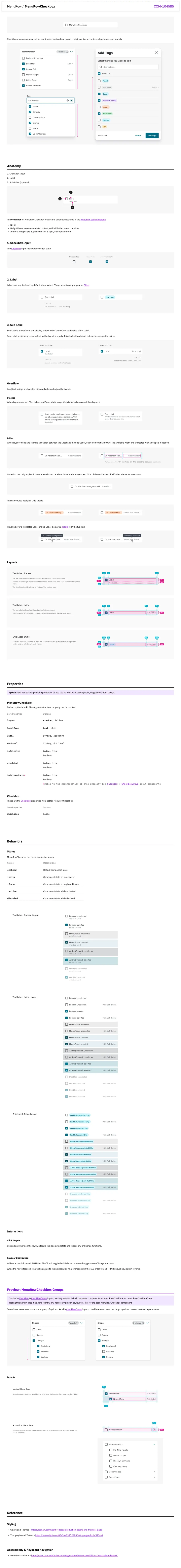 MenuRowCheckbox documentation